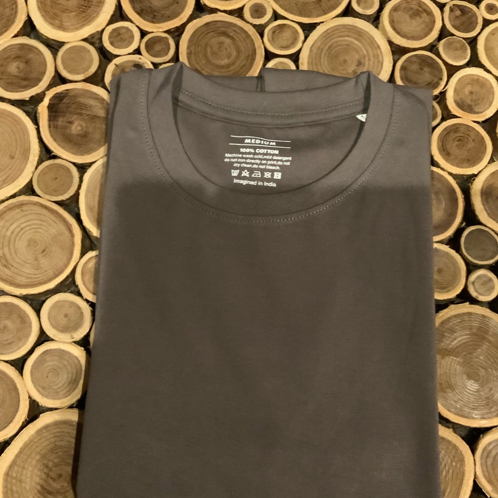 Mens 100% Cotton Tee Crew Neck